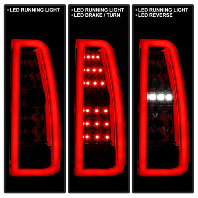 Red Clear LED Tail Lights <br>15-19 Chevrolet Suburban Tahoe 16-19 Suburban 3500 HD