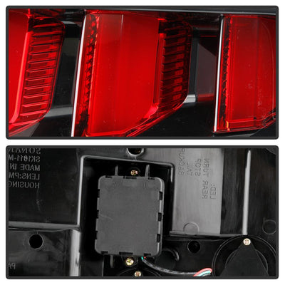 Black LED Tail Lights <br>10-12 Ford Mustang