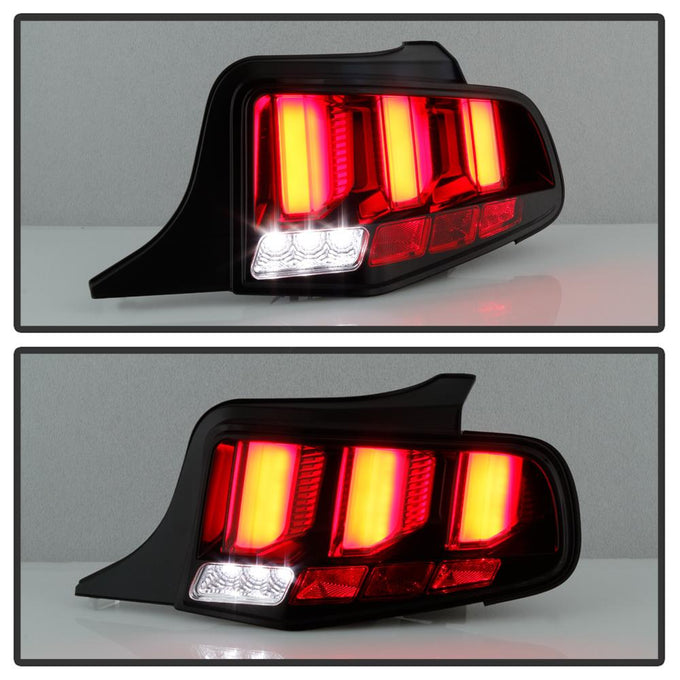 Black LED Tail Lights <br>10-12 Ford Mustang