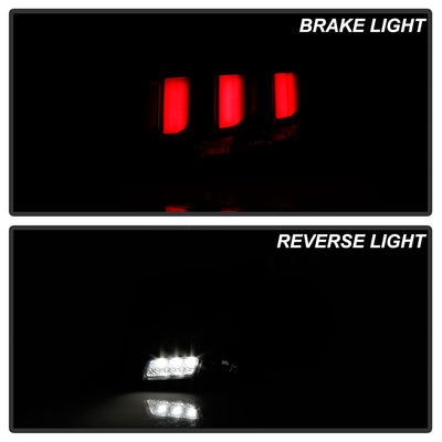 Black LED Tail Lights <br>10-12 Ford Mustang