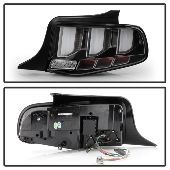 Black LED Tail Lights <br>10-12 Ford Mustang