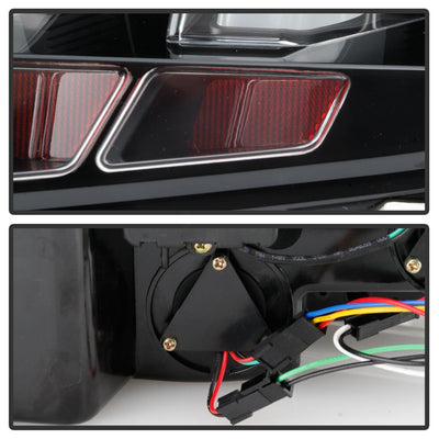 Black LED Tail Lights <br>10-12 Ford Mustang