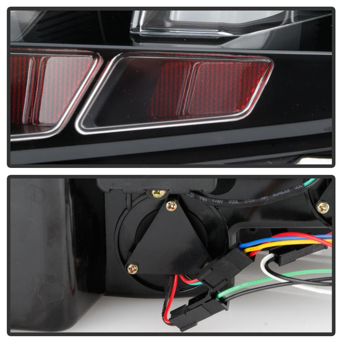 Black LED Tail Lights <br>10-12 Ford Mustang
