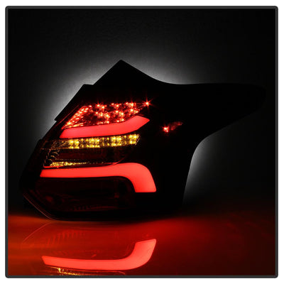 Black LED Tail Lights <br>12-14 Ford Focus