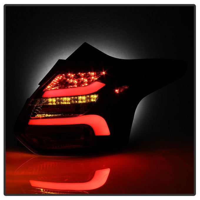 Black LED Tail Lights <br>12-14 Ford Focus