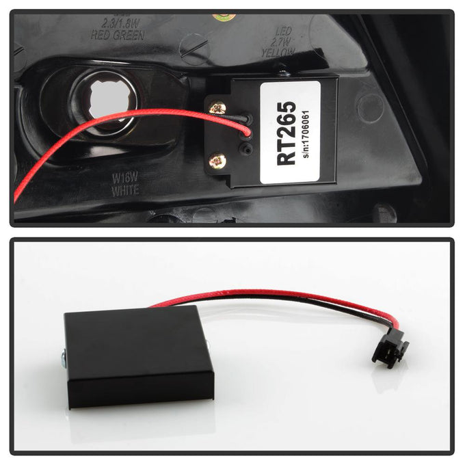 Red Clear LED Tail Lights <br>12-14 Ford Focus