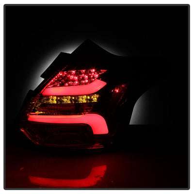 Red Clear LED Tail Lights <br>12-14 Ford Focus