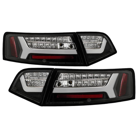 Black LED Tail Lights <br>09-12 Audi A6 A6 Quattro