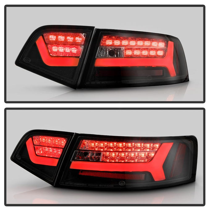 Black LED Tail Lights <br>09-12 Audi A6 A6 Quattro