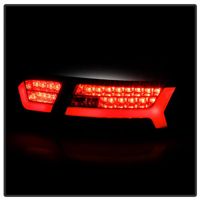 Black LED Tail Lights <br>09-12 Audi A6 A6 Quattro