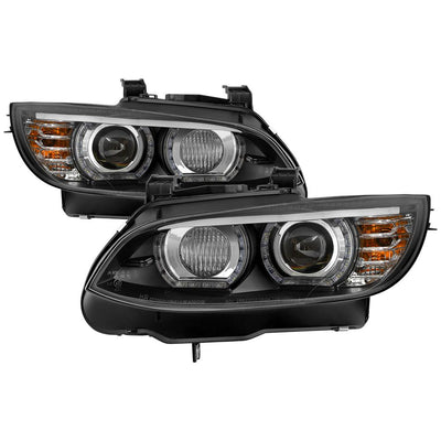 LED DRL Black Projector Headlights <br>08-10 BMW 328i 335i M3 2008 BMW 328xi 335xi