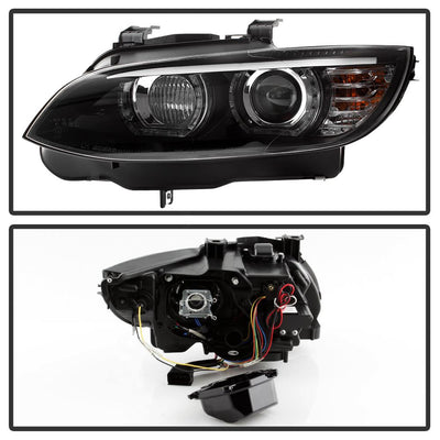 LED DRL Black Projector Headlights <br>08-10 BMW 328i 335i M3 2008 BMW 328xi 335xi