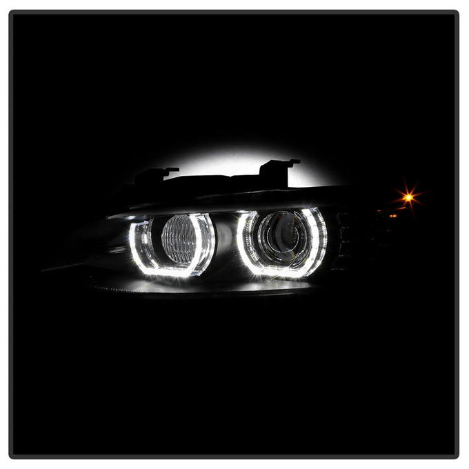LED DRL Black Projector Headlights <br>08-10 BMW 328i 335i M3 2008 BMW 328xi 335xi