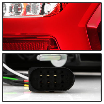 Red Clear LED Tail Lights <br>09-12 Audi A6 A6 Quattro