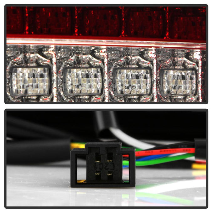 Red Clear LED Tail Lights <br>09-12 Audi A6 A6 Quattro
