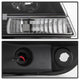 Version 2 Black Light Bar Projector Headlights <br>99-04 Jeep Grand Cherokee