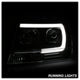Version 2 Black Light Bar Projector Headlights <br>99-04 Jeep Grand Cherokee