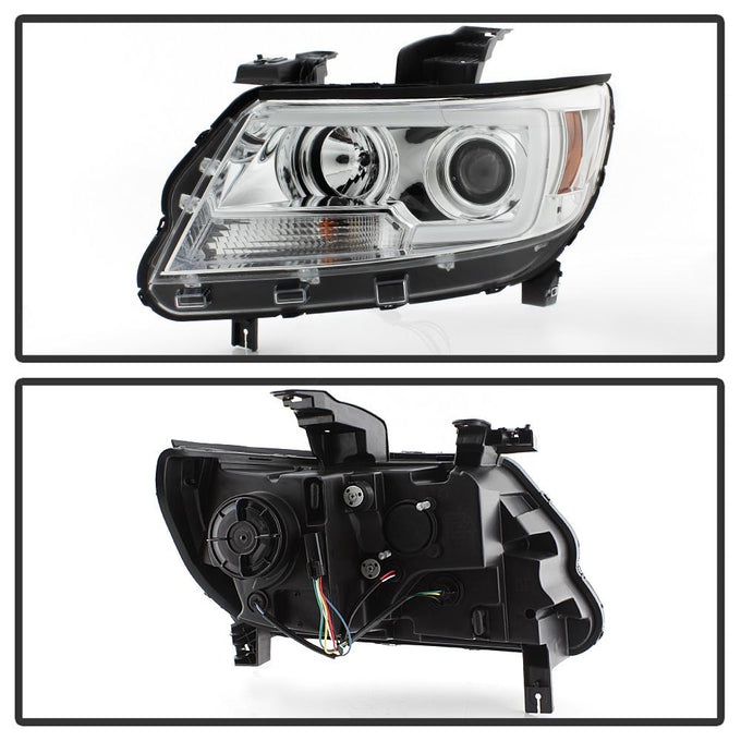 Light Bar LED Chrome Projector Headlights <br>15-19 Chevrolet Colorado