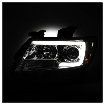 Light Bar LED Chrome Projector Headlights <br>15-19 Chevrolet Colorado