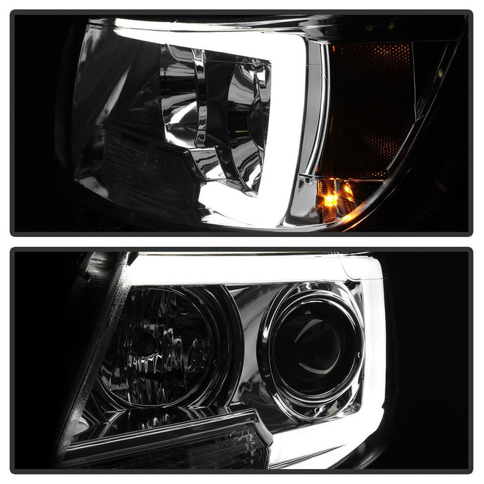 Light Bar LED Chrome Projector Headlights <br>15-19 Chevrolet Colorado