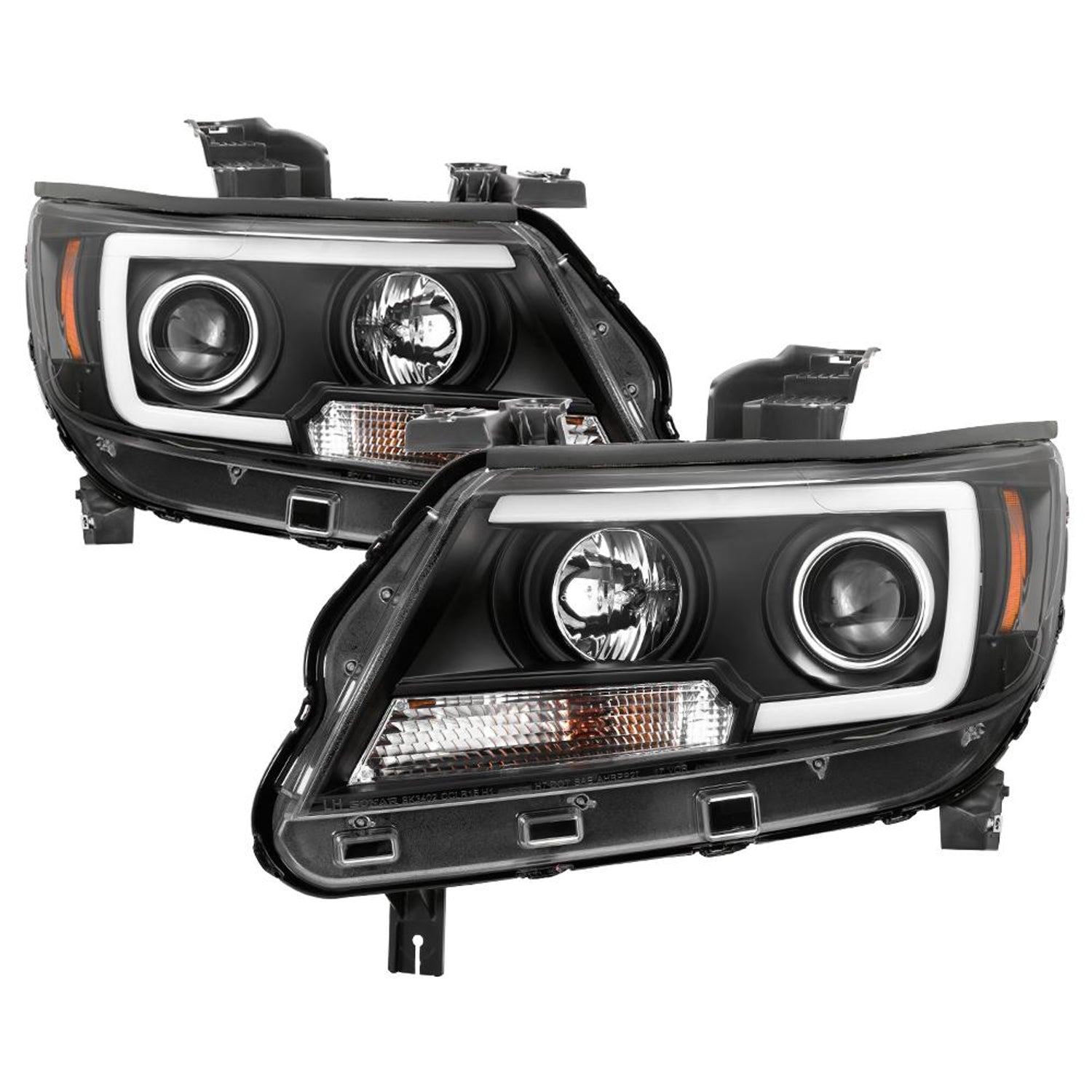 Light Bar LED Black Projector Headlights <br>15-19 Chevrolet Colorado