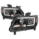 Light Bar LED Black Projector Headlights <br>15-19 Chevrolet Colorado