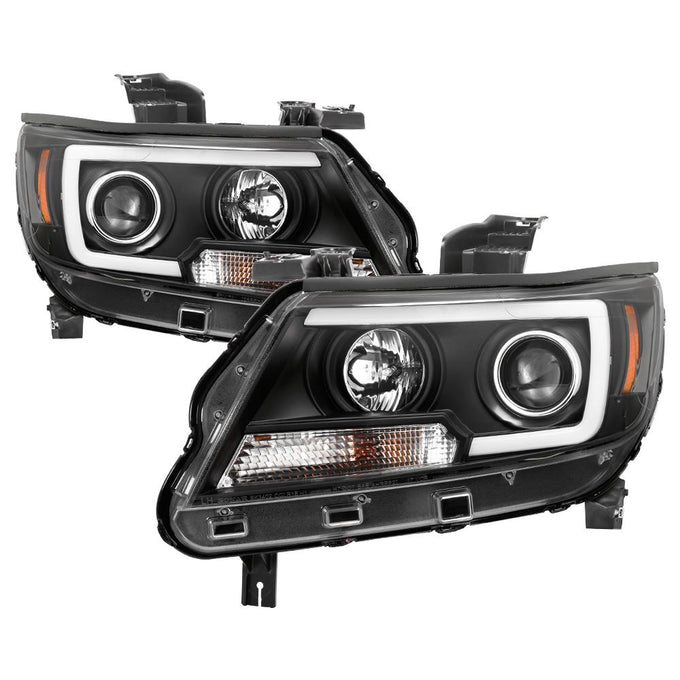 Light Bar LED Black Projector Headlights <br>15-19 Chevrolet Colorado