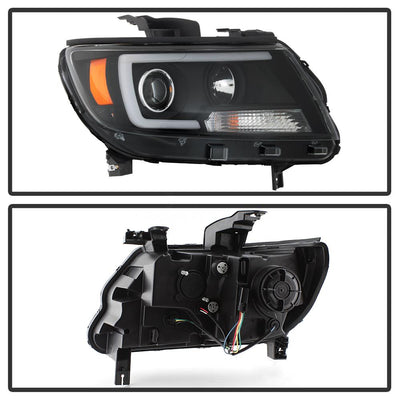 Light Bar LED Black Projector Headlights <br>15-19 Chevrolet Colorado
