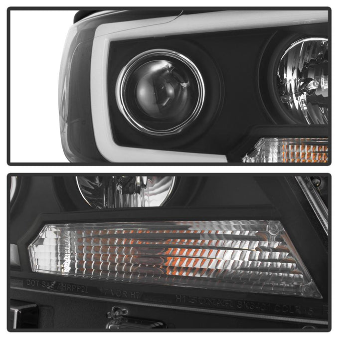 Light Bar LED Black Projector Headlights <br>15-19 Chevrolet Colorado