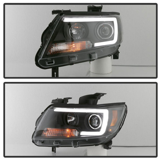 Light Bar LED Black Projector Headlights <br>15-19 Chevrolet Colorado