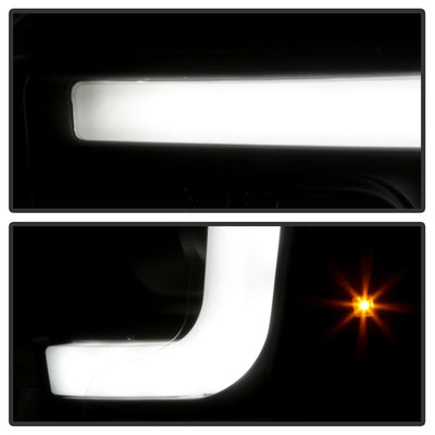 Version 2 Black Light Bar DRL Projector Headlights <br>06-08 Dodge Ram 1500 06-09 Dodge Ram 2500 Ram 3500
