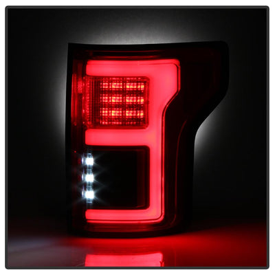 Red Clear LED Tail Lights <br>15-17 Ford F-150