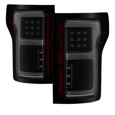 Black Smoke LED Tail Lights <br>15-17 Ford F-150