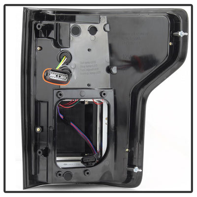 Black Smoke LED Tail Lights <br>15-17 Ford F-150