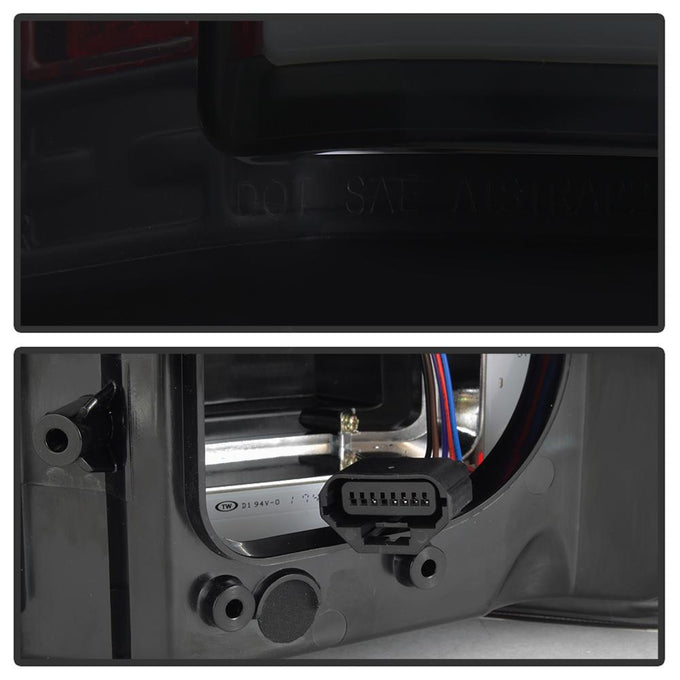 Black Smoke LED Tail Lights <br>15-17 Ford F-150