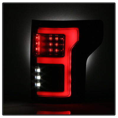 Black Smoke LED Tail Lights <br>15-17 Ford F-150