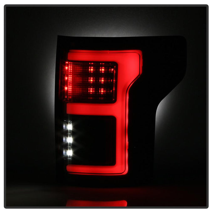 Black Smoke LED Tail Lights <br>15-17 Ford F-150