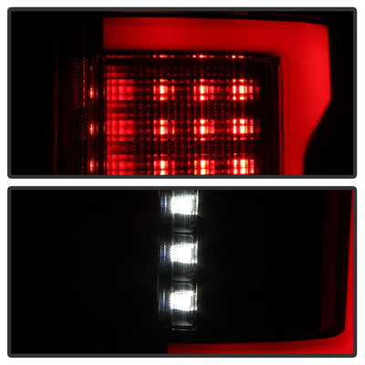Black Smoke LED Tail Lights <br>15-17 Ford F-150