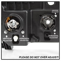 Version 2 Black Light Bar DRL Projector Headlights <br>07-13 Toyota Tundra 08-13 Toyota Sequoia