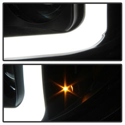 Version 2 Black Light Bar DRL Projector Headlights <br>07-13 Toyota Tundra 08-13 Toyota Sequoia