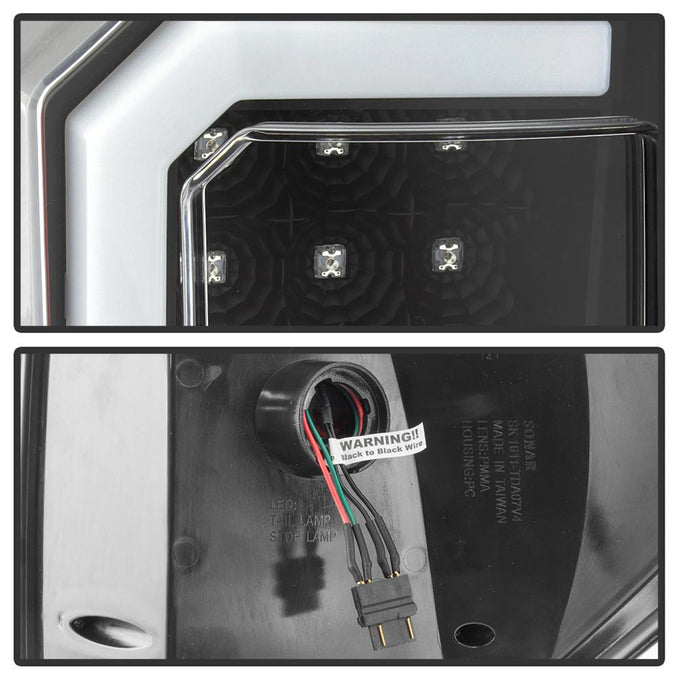 Version 2 Black LED Tail Lights <br>07-13 Toyota Tundra