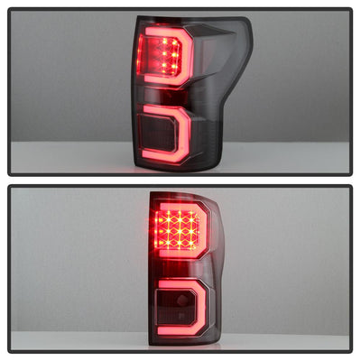 Version 2 Black LED Tail Lights <br>07-13 Toyota Tundra