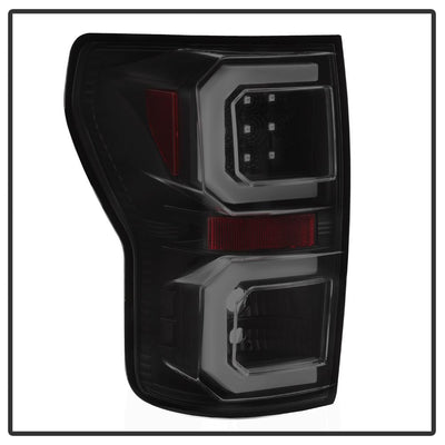 Version 2 Black Smoke LED Tail Lights <br>07-13 Toyota Tundra