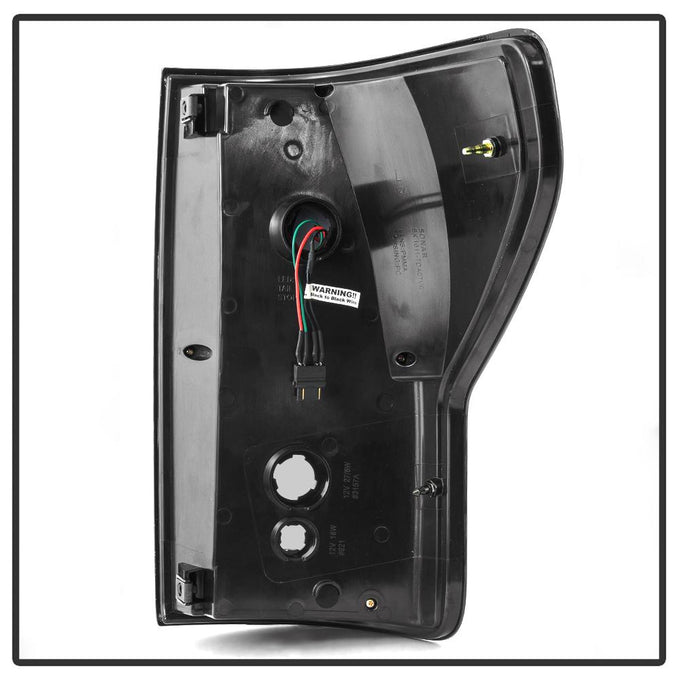 Version 2 Black Smoke LED Tail Lights <br>07-13 Toyota Tundra