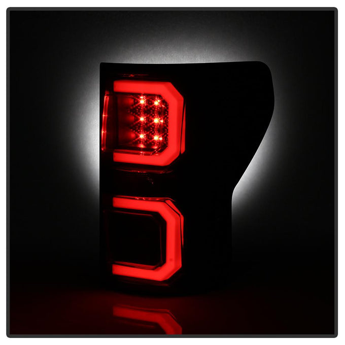 Version 2 Black Smoke LED Tail Lights <br>07-13 Toyota Tundra