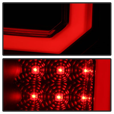 Version 2 Black Smoke LED Tail Lights <br>07-13 Toyota Tundra
