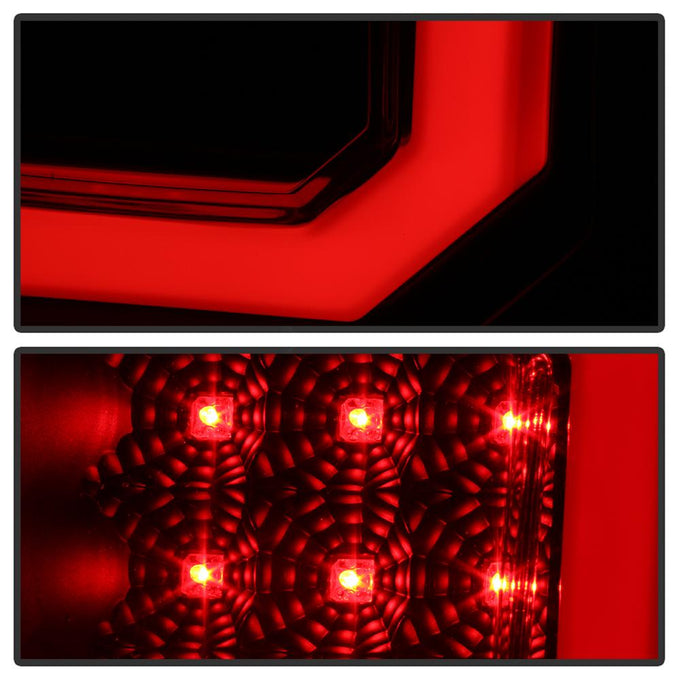 Version 2 Black Smoke LED Tail Lights <br>07-13 Toyota Tundra