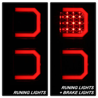 Version 2 Black Smoke LED Tail Lights <br>07-13 Toyota Tundra