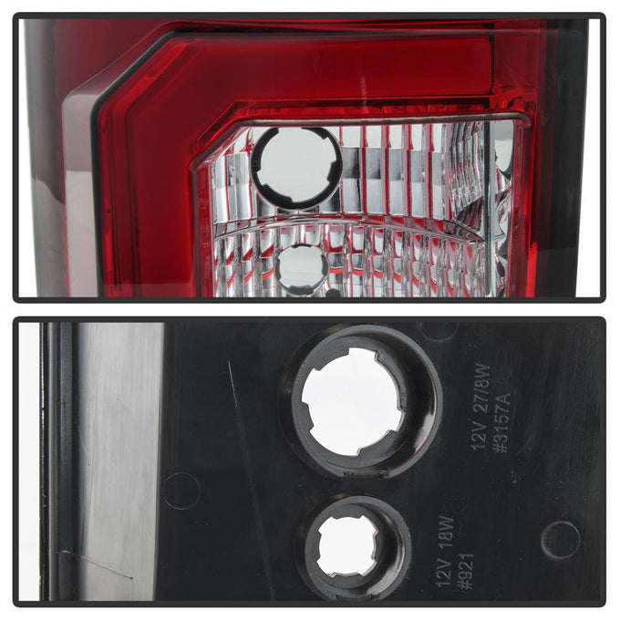 Version 2 Red Clear LED Tail Lights <br>07-13 Toyota Tundra