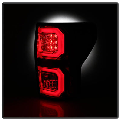 Version 2 Red Clear LED Tail Lights <br>07-13 Toyota Tundra
